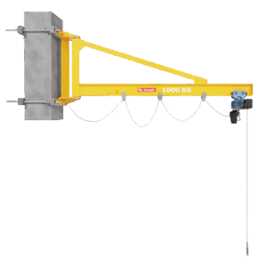 Donati GBP Wall-Mounted Jib Crane - Overbraced - 270° Rotation - 125kg-2t WLL