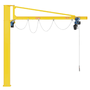 Donati Powered 280° Slewing Column Jib Crane – Series CBE H-Version Yellow