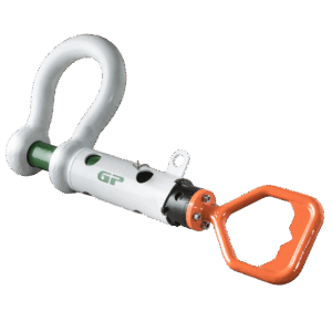 Green Pin® Guided Pin ROV Shackle with D Handle – GPROV5362D, Grade 8 Subsea Polar Release & Retrieve Shackle