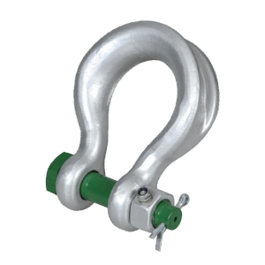 Green Pin® Sling Shackle Bow Type with Fixed Nut Safety Pin – GPSLFN, Grade 8 Alloy Steel Lifting Shackle