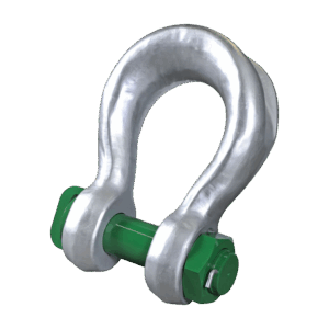 Green Pin® Sling Shackle Bow Type with Safety Nut and Bolt Pin – GPSL, Grade 8 Alloy Steel Heavy Lifting Shackle