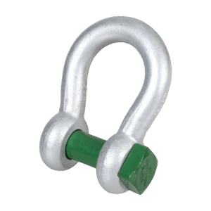 Green Pin® Square Head Bow Shackle – GPSQB, Grade 6 High Tensile Steel Hot-Dip Galvanised Lifting Shackle