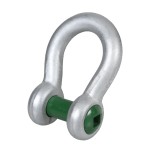 Green Pin® Square Sunken Hole Bow Shackle – GPSQSUB, Grade 6 High Tensile Steel Hot-Dip Galvanised Lifting Shackle