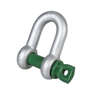 Green Pin® Standard Dee Shackle with Screw Collar Pin – GPSCD, Grade 6 High Tensile Galvanised Lifting Shackle