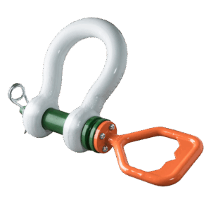 Green Pin® Tapered Pin ROV Release & Retrieve Shackle with D Handle – GPROV5361D, Grade 8 Offshore Subsea Polar Shackle