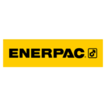enerpac hydraulic lifting solutions logo yellow and black