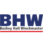 Bushey Hal Winchmaster winch and hoist equipment logo blue black red