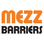 Mezz Barriers pallet gates logo orange and black