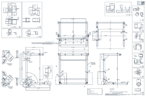 Design and Manufacture CAD drawings image blue
