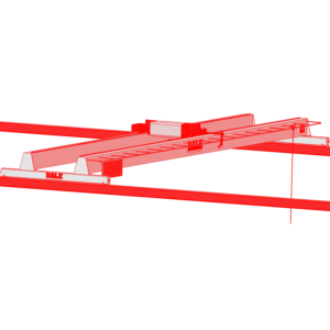 Dale Lifting and Handling Overhead Crane systems image red