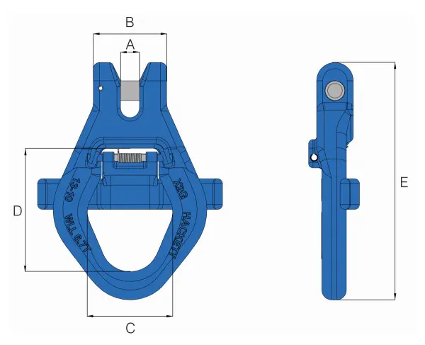 William Hackett 10-H16 Clevis Skip Hook