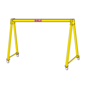 DALE Type A Steel Mobile Lifting Gantry - 500kg-2t WLL (Unbraced)
