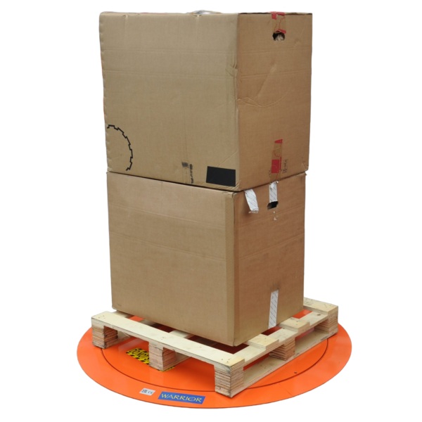Warrior EcoWarrior Rotating Pallet Disc in operation