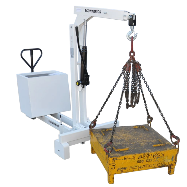 EcoWarrior WRTSB550 holding a test weight