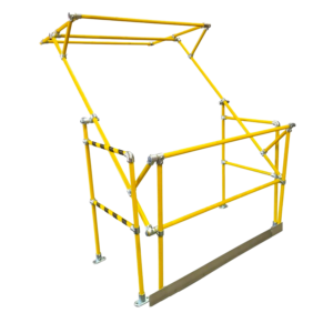 MezzBarriers Atlas 1500mm Mezzanine Safety Pallet Gate (Safety Yellow)