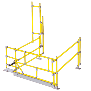 MezzBarriers Hi-Gate Low Headroom Safety Pallet Gate – Custom Built