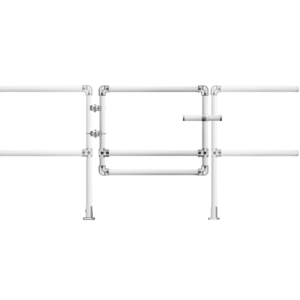 MezzBarriers Self-Closing Retrofit Safety Gate (Galvanised)