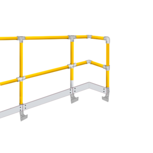 MezzBarriers C42 Side Mounted Handrail & Post Kit 42.4mm (Safety Yellow)