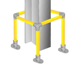 MezzBarriers Warehouse Column Guard Barrier (Safety Yellow)