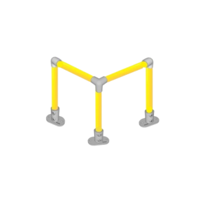 MezzBarriers Warehouse Corner Guard Barrier (Safety Yellow)