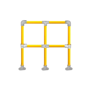 MezzBarriers Warehouse Rack End Barrier (Safety Yellow)
