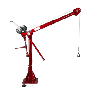 Thern Portable Lifting Davit Crane Commander 5PT10-M1+ with Spur Gear Manual Winch and Base - up to 544kg WLL