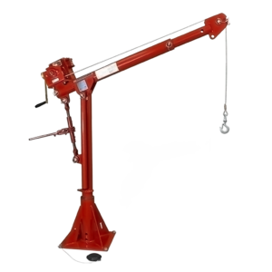 Thern Portable Lifting Davit Crane Commander 5PT10-M2+ with Worm Gear Manual Winch and Base - up to 544kg WLL