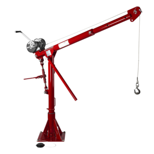 Thern Portable Lifting Davit Crane Commander 5PT20-M1+ with Spur Gear Manual Winch and Base - up to 905kg WLL