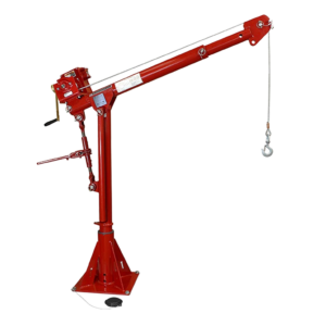 Thern Portable Lifting Davit Crane Commander 5PT20-M2+ with Worm Gear Manual Winch and Base - up to 905kg WLL