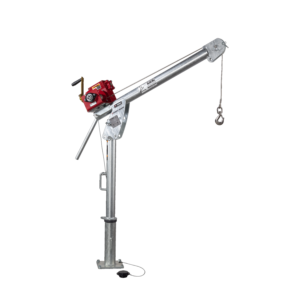 Thern Portable Lifting Davit Crane First Mate 5PF5G-M2+ with Manual Winch and Base - up to 385kg WLL