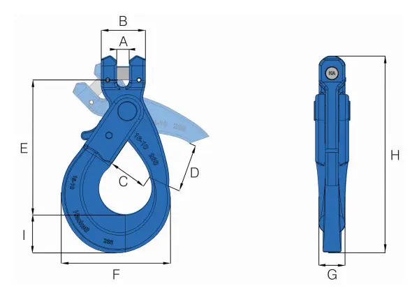 William Hackett 10-H05 Clevis Self Locking Hook