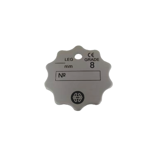William Hackett Grade 8 Chain Sling ID Tag