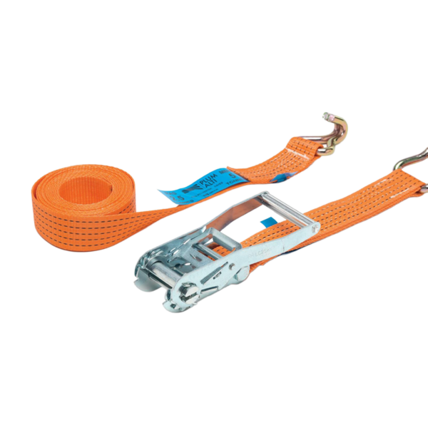PlumAlti premium 50mm ratchet strap with claw hooks, 5t MBL