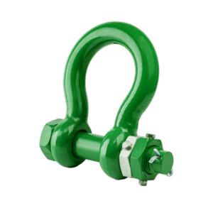 Green Pin® Towing Bow Shackle with Safety Bolt and Double Fixed Nut – GPTOB, Grade 8