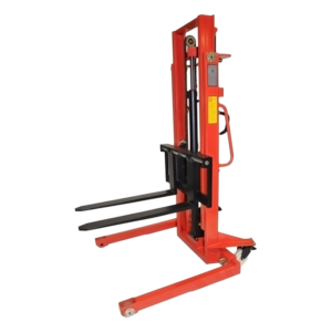 Warrior Manual Straddle Stacker with Adjustable Forks - 1t WLL