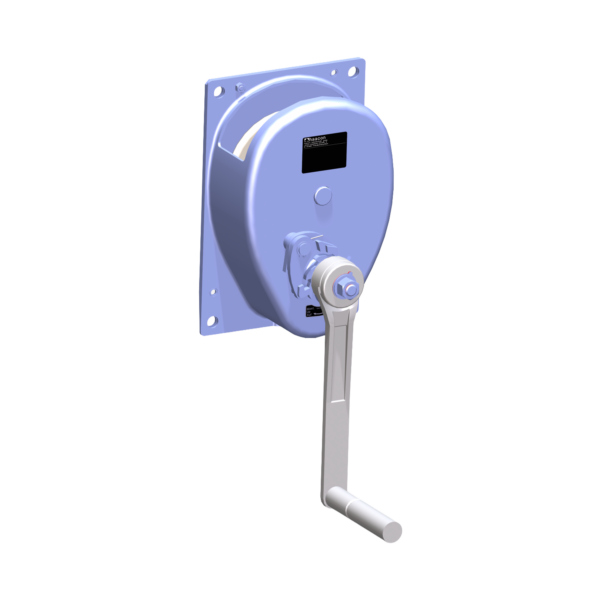 Haacon Type 220 wall mounted galvanised hand winch