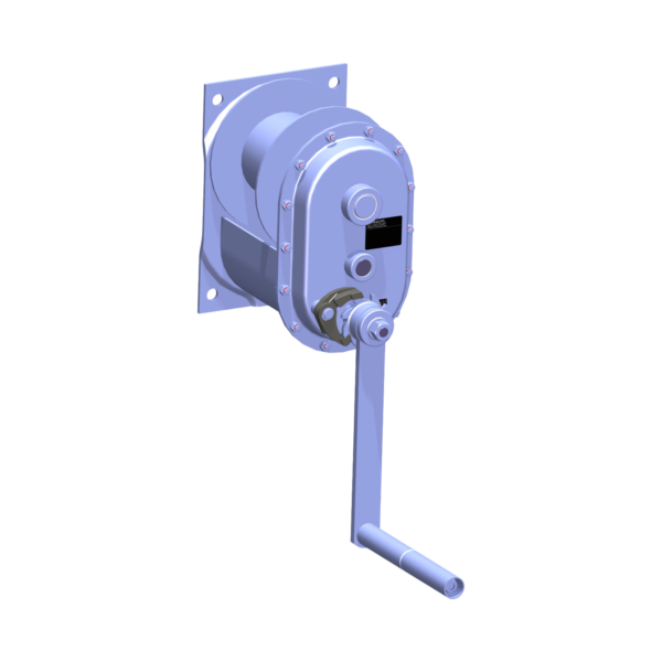 Haacon Type 220.2 2t wall mounted hand winch galvanised