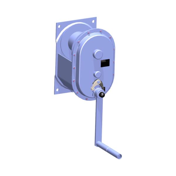 Haacon Type 220.3 3t galvanised wall mounted hand winch