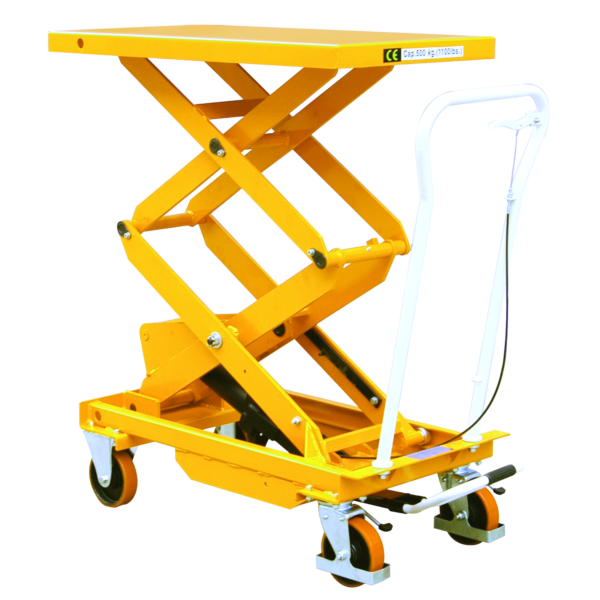 EcoWarrior Premium Double Scissor Mobile Lift Table